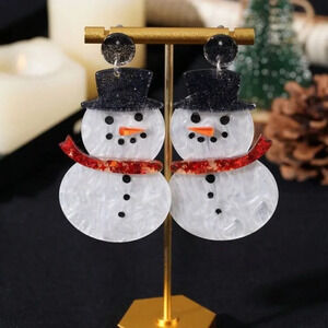 Snowman earrings 